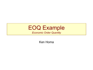 EOQ Example