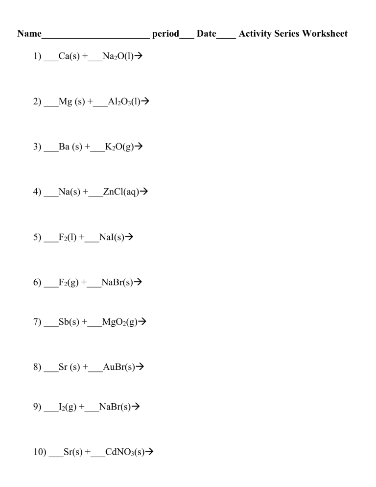 activity-series-worksheet-2-1