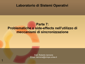 lab - problematiche sicro processi e thread