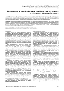 Vidmar-Measurement of electric discharge machining bearing currents in brush-less direct-current motors