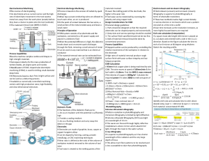 Advanced manufacturing process short notes
