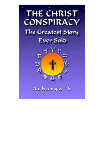1999 Book Acharya S. The Christ Conspiracy The Greatest Story Ever Sold