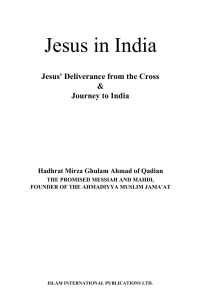 Book 1908 1944 Jesus in India