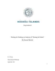 B.A Thesis - Waiting for Godot
