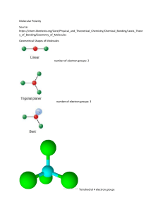 Shapes of Molecules