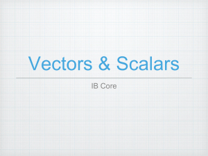 1.3 vectors   scalars