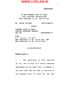 21817 2015 Judgement 12-Oct-2017-SC-112 pg-guidelines on conferring senior advocate designations by HC n SC