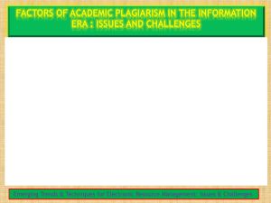 Academic Plagiarism