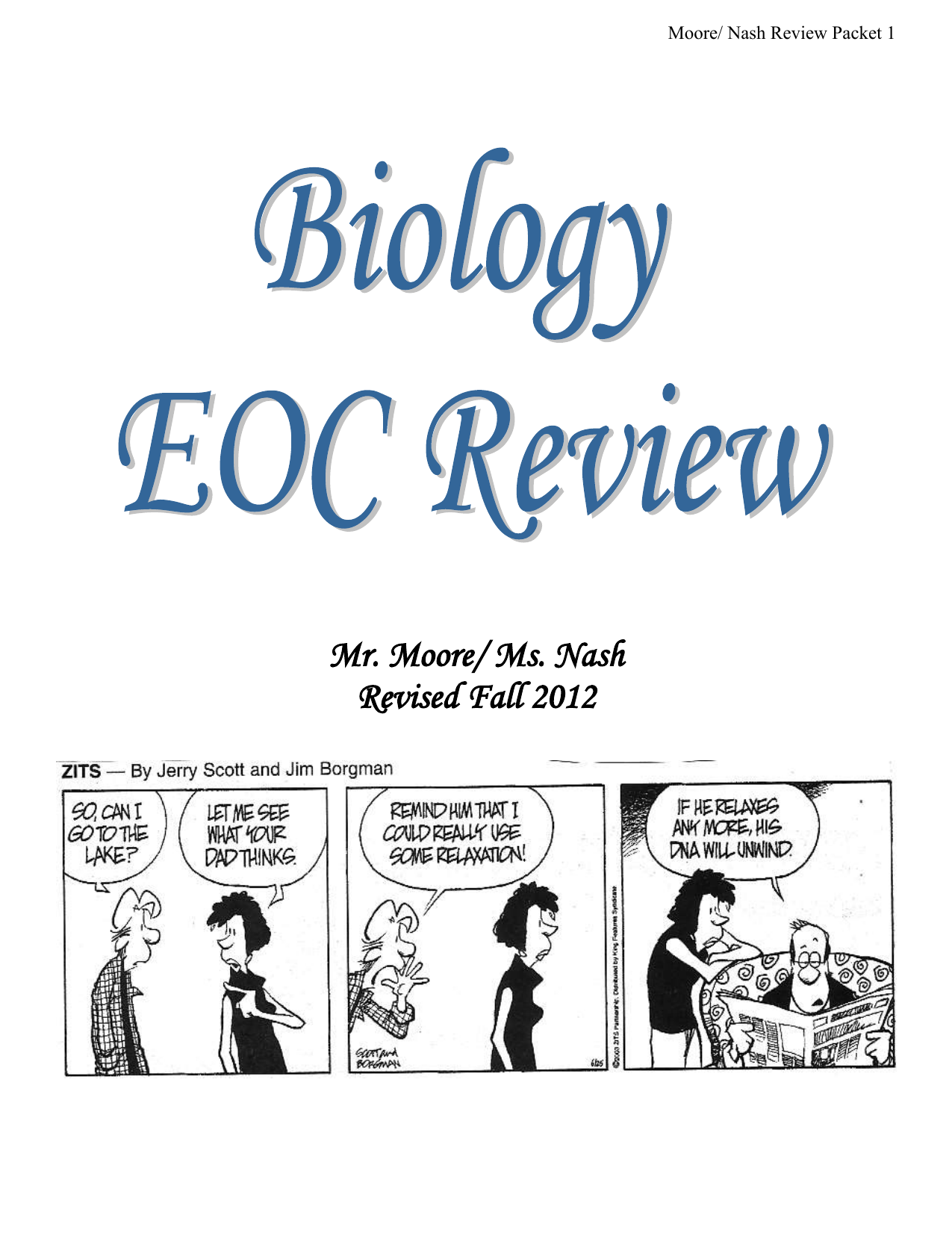 Biology EOC Review Packet