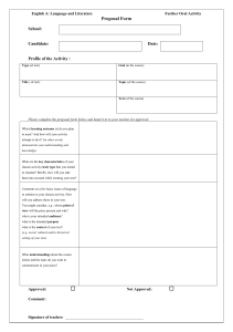 FOA Proposal Form