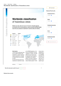 Worldwide classification of hazardouss