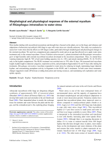 Leyva etal 2019 Morphological and physiological responses of the external mycelium of Rhizophagus intraradices to water stress