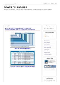 ATEX/IEC Reference for Explosive Atmospheres