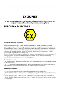 Standards and regulations - Ex Zones - ATEX IECEx