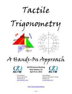 Tactile Trigonometry Handout