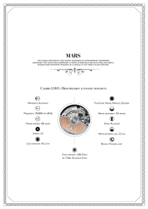 Louis Moinet Mars technical data