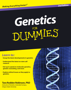 Genetics For Dummies, 2nd Edition