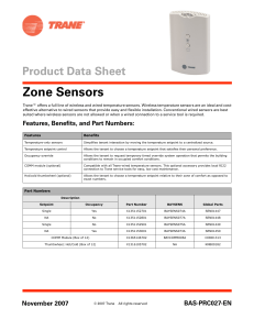 BAS-PRC027-EN zone sensor