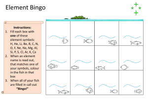 Elemental Bingo