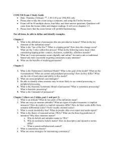 COM 318 Exam 1 Study Guide