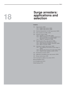 Surge Arresters: Applications and Selection | Electrical Engineering