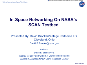 In-Space Networking On NASA SCAN Testbed