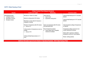 ccp11 blast freezing of food