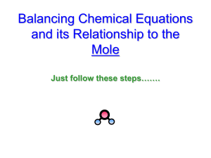 Balancing Chemical Equations (2.12.19 6th Period)