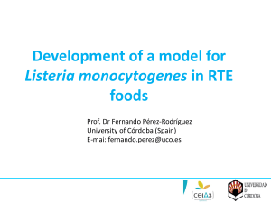 (EFSA summer 2017) Deve of a model for LM in RTE
