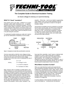 Megger - The Complete Guide to Electrical Insulation Testing