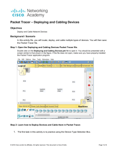 1.1.1.8 Packet Tracer - Deploying and Cabling Devices (2)