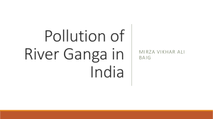 Pollution of River Ganga in India
