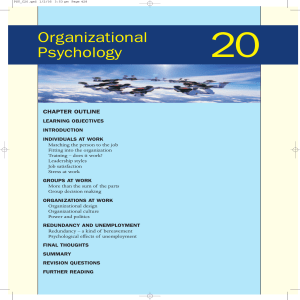 clark chapter 20 organizational psych 