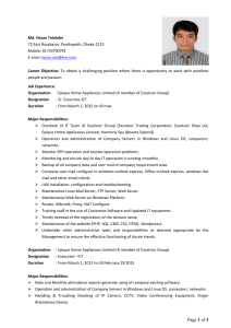 Resume of Hasan