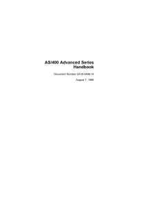 GA19-5486-14 - AS400 Advanced Series Handbook