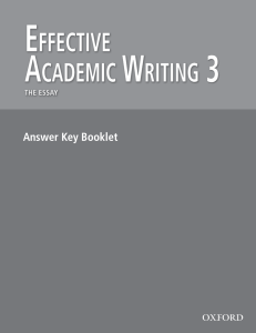 effective academic writing 3 answer key 