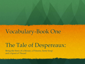 Despereaux Vocabualry First Book2