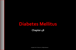 Chapter 48 DIABETES MELLITUS