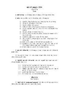 Explosives Regulations 2004: Safety, Classification & Handling Rules