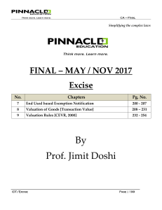 Indirect Tax - Excise - May 17 - Book 4