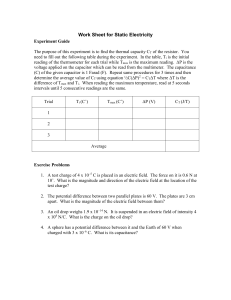 Electric Charge Worksheet