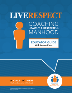 Live Respect | Coaching Healthy & Respectful Manhood Curriculum| A Call To Men