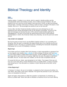 Biblical Theology and Identity