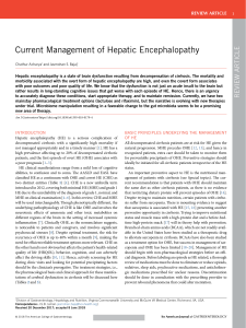 Current Management of Hepatic Encephalopathy - J.Bajaj 2018