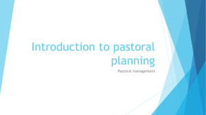 Introduction to pastoral planning 2017