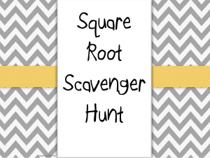 SquareRootScavengerHunt