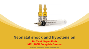 shock and hypotension in neonates