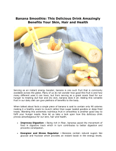 Banana Smoothie: This Delicious Drink Amazingly Benefits Your Skin, Hair and Health