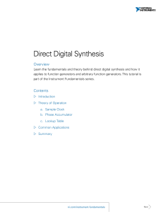 Direct Digital Synthesis