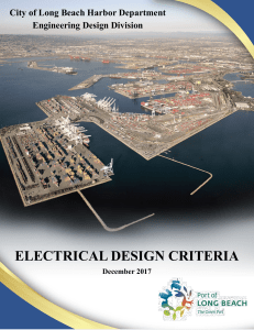 ElectricalDesignCriteria LongBeachHarbor Rev2017-12-07